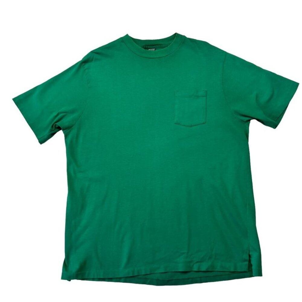 Vintage LAND'S END  Green T-Shirt Size XL men's, made in USA 100% cotton